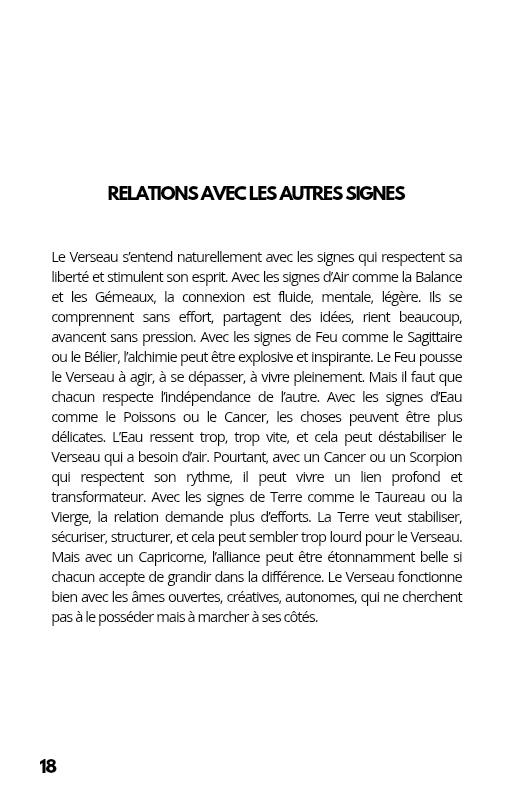 Verseau Portrait Astrologique