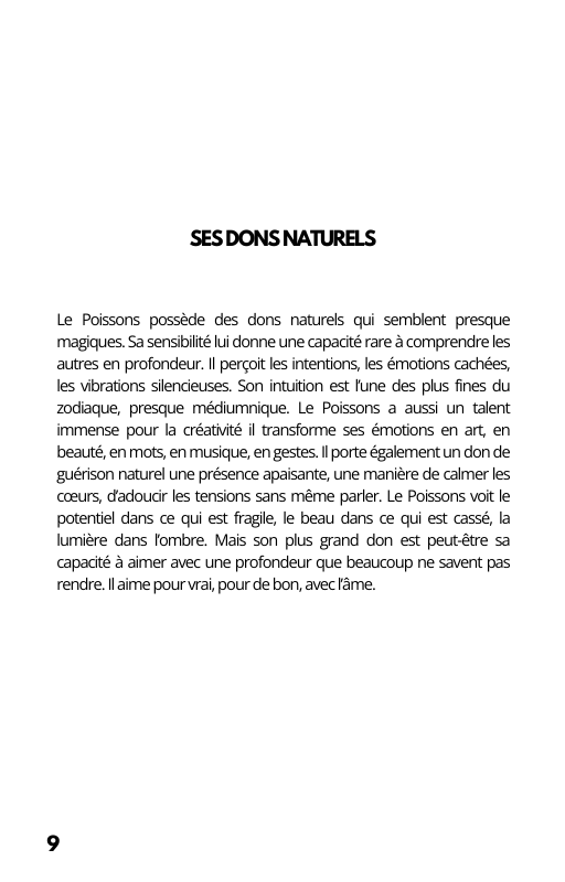 Poissons Portrait Astrologique