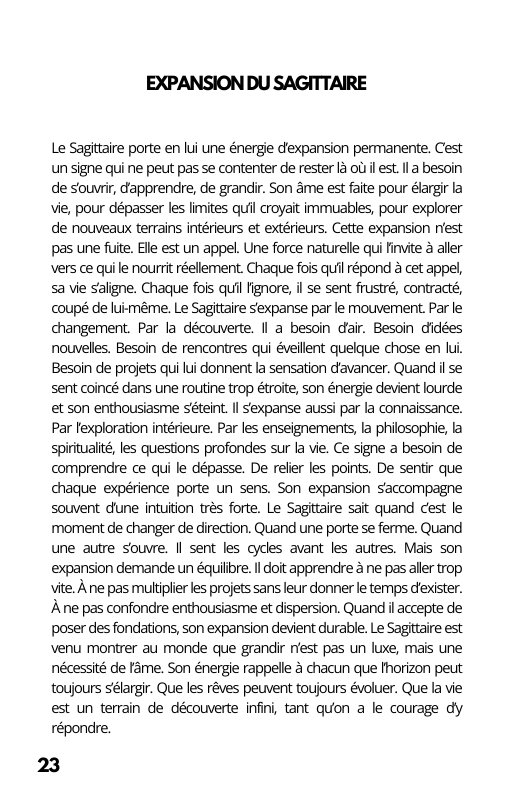 Sagittaire Votre Portrait Astrologique