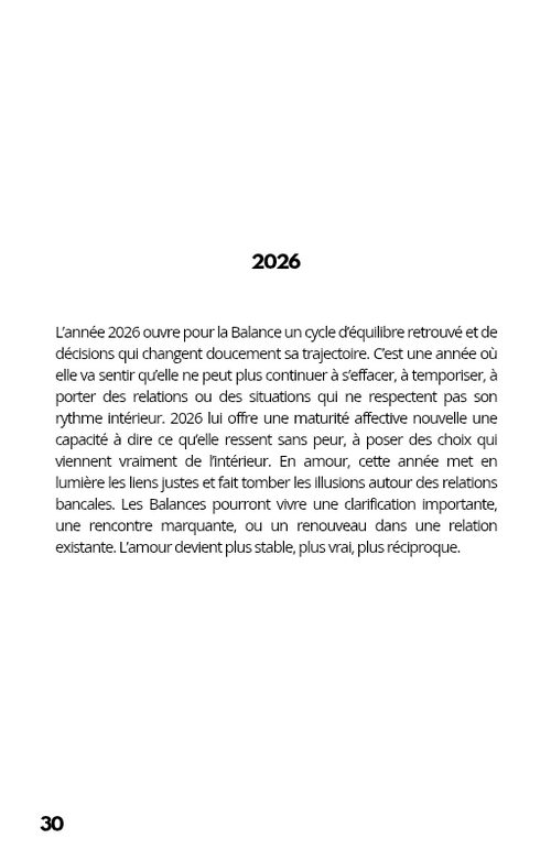 Balance Votre Portrait Astrologique