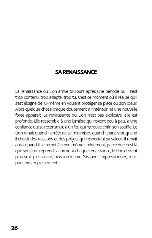 Lion Votre Portrait Astrologique